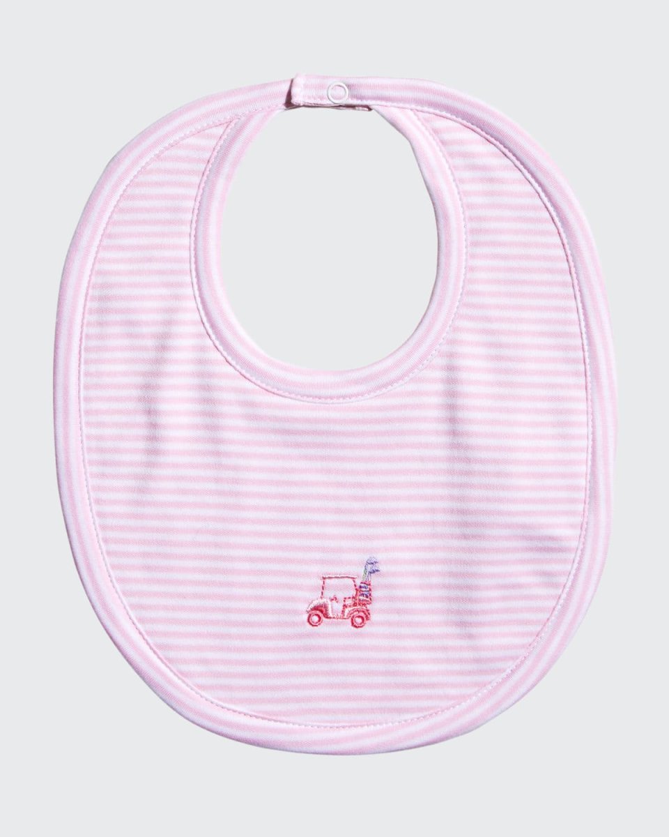 Longest Drive Striped Baby Bib